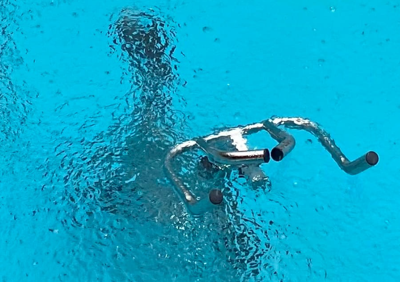 AquaSpin Prenatal session showing participants enjoying water-based fitness